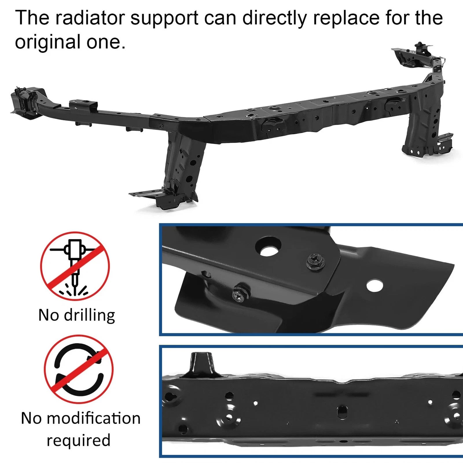 Front Core Upper Radiator Support Tie Bar for Chevy Camaro SS (2016–2024)
