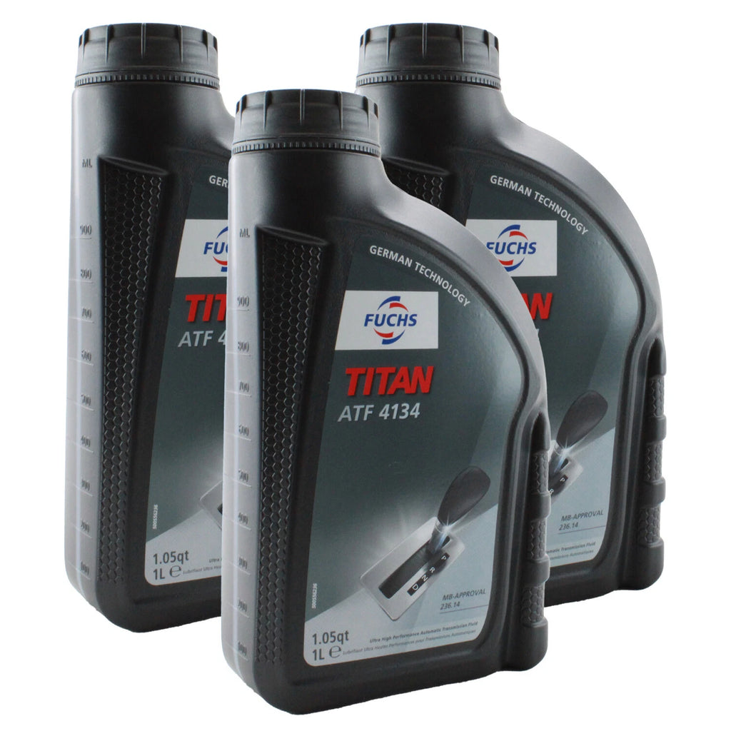 3X 1L Fuchs TITAN ATF 4134 Auto Transmission Fluid for Dodge Maybach