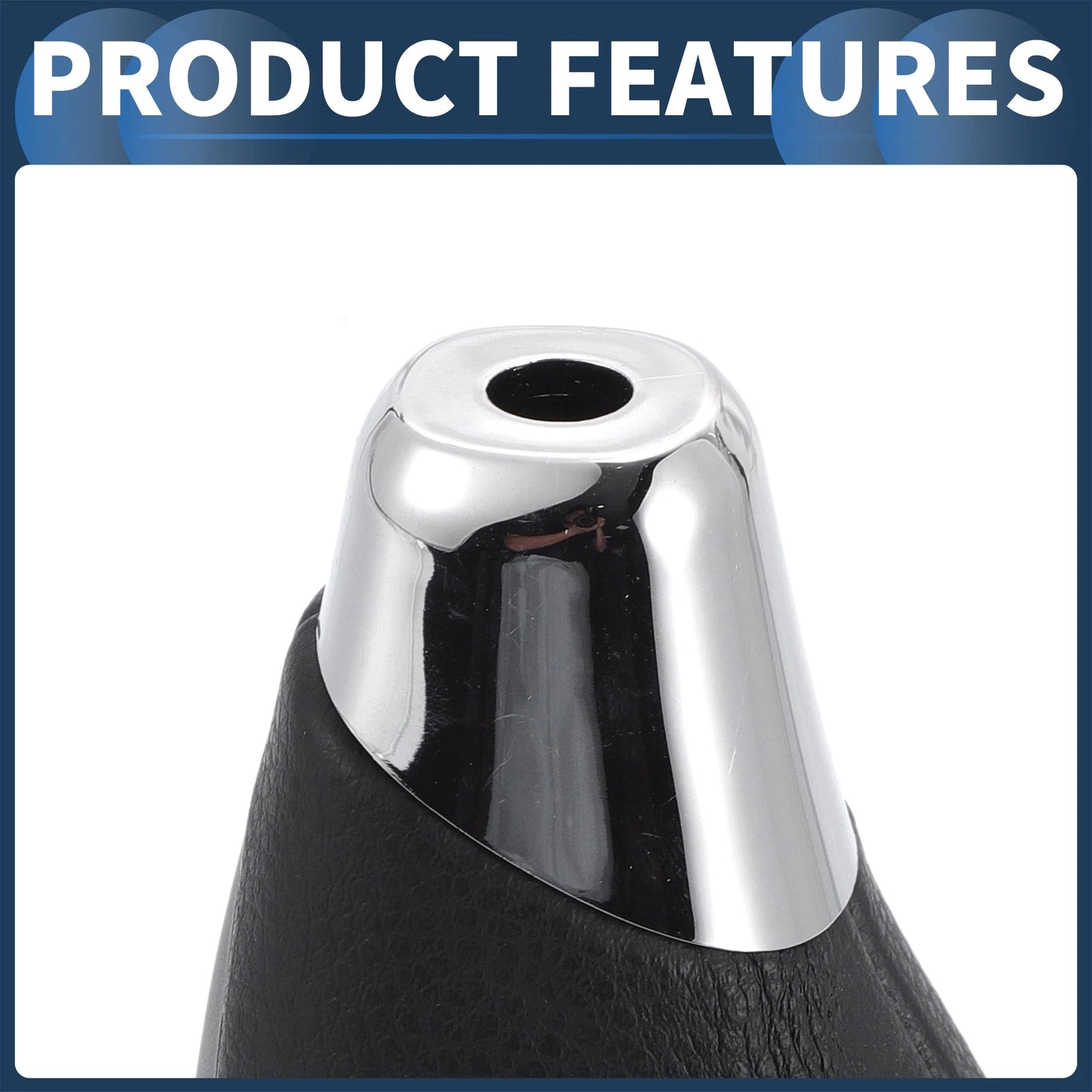 Automatic Gear Shifter Knob for Toyota Alphard 200 Series (2015–2020) Faux Leather Black