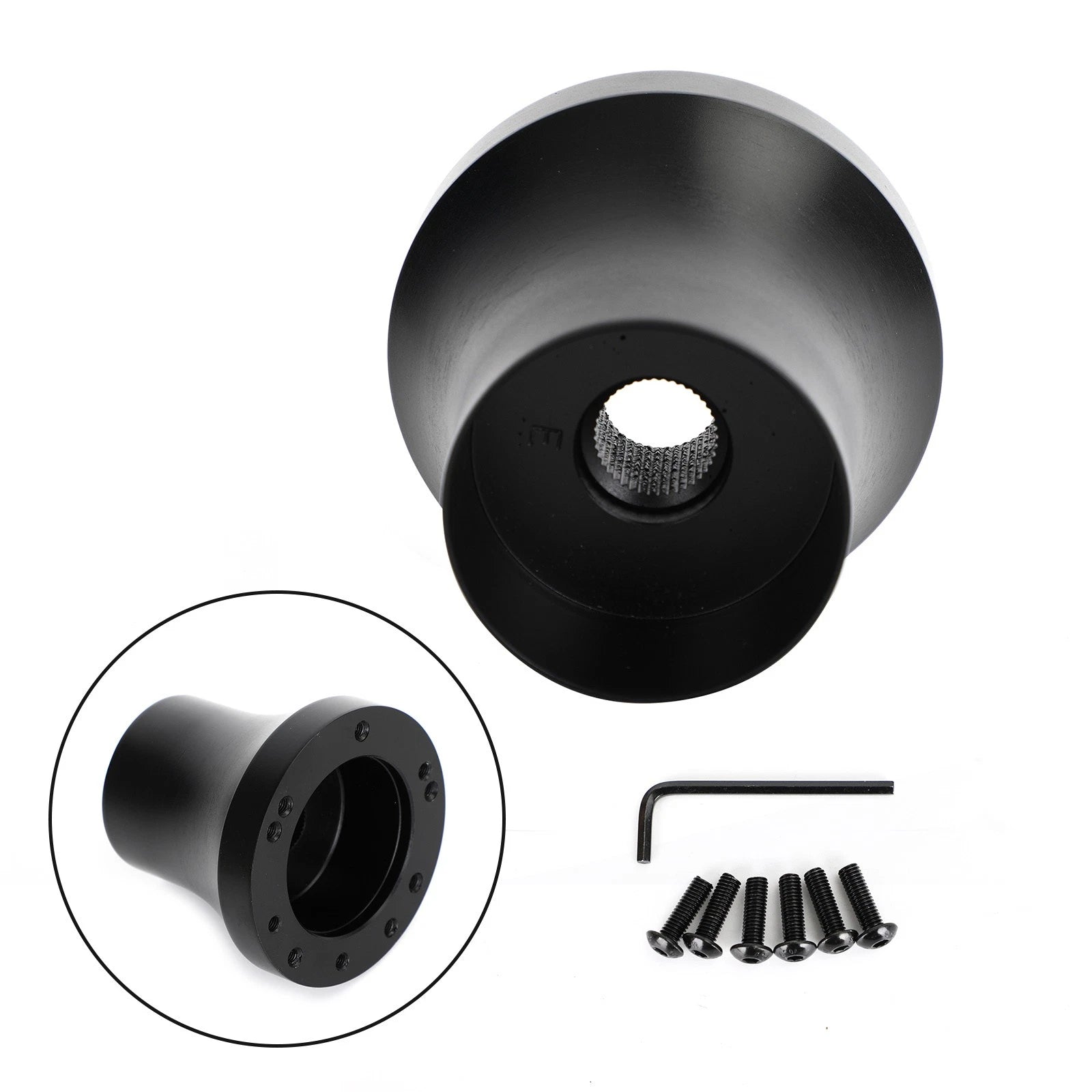 Steering Wheel Adapter Hub for EZGO TXT & RXV (2008–2023) Black
