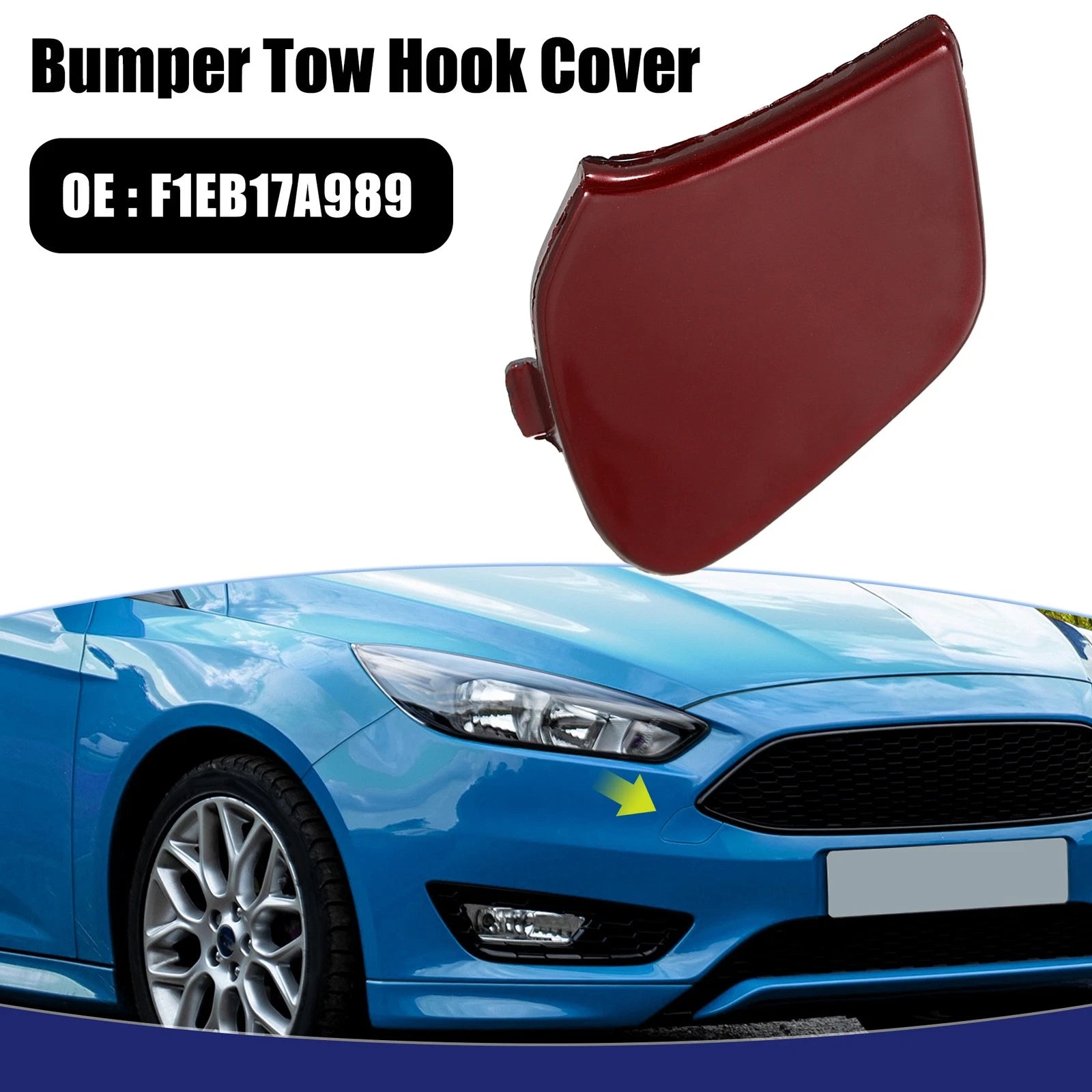 Tow Hook Eye Lid Cover for Ford Focus (2014–2018)