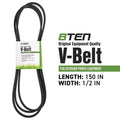 Deck Belt for John Deere M158130 M154295 (Fits 7-078304 265-313)