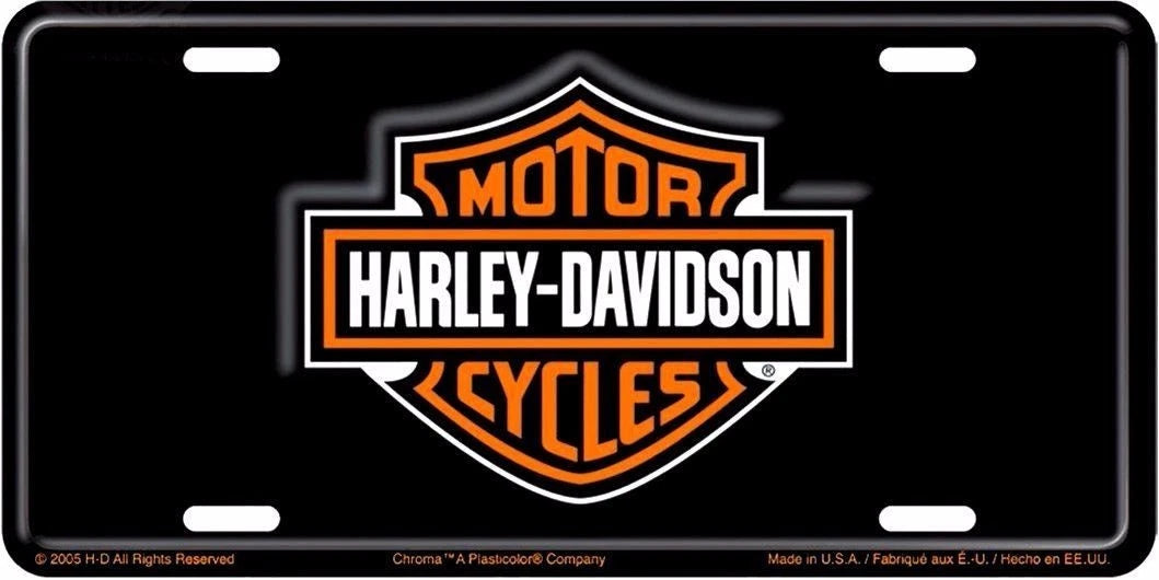 License Plate Tag Sign for Harley Davidson Motorcycle (Indian Live Ride)