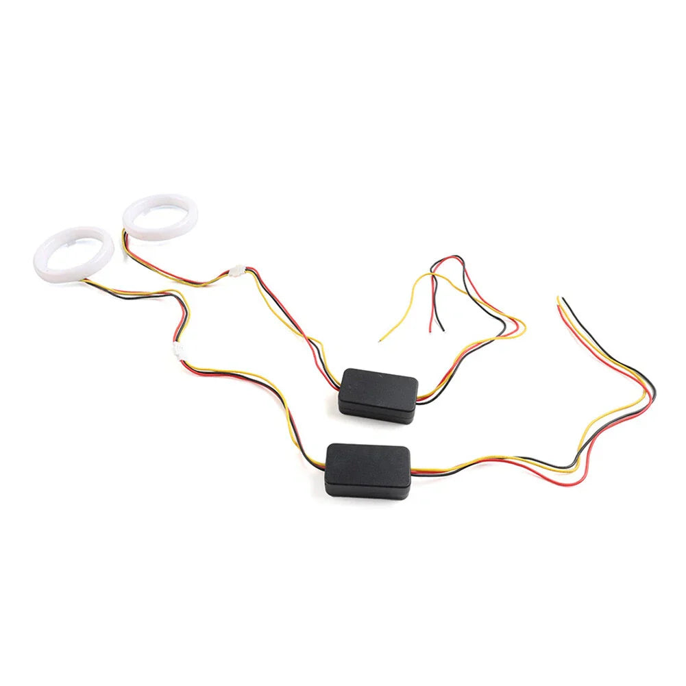 95MM White Amber Switchback LED Halo Rings for Car Headlight Retrofit