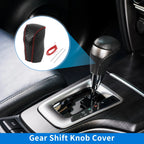 Gear Shift Knob Cover for Toyota RAV4 (2013–2016) Carbon Fiber Black Red