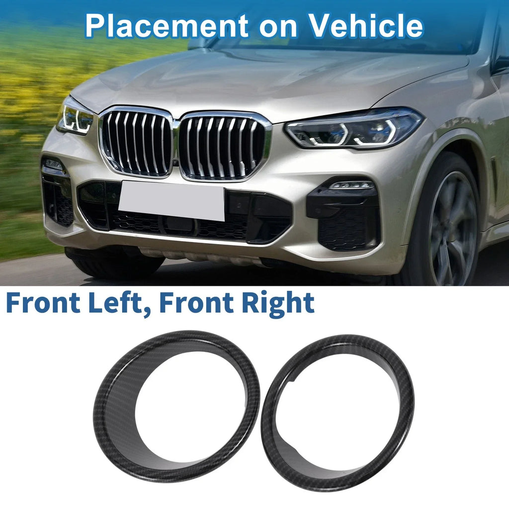 Car Front Left Front Right Headlight Trim Bezel for BMW X5 (2014-2018)