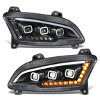 Sequential Chasing Turn Signal LED Projector Headlight for Peterbilt 579 (2022–2025)