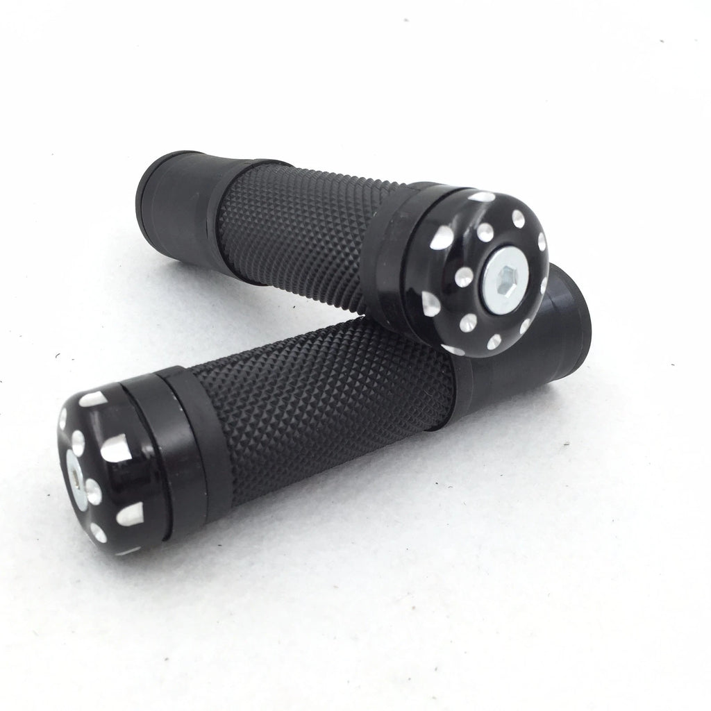 7/8" Black Rubber Handlebar Grip for Suzuki GSXR 600, Hayabusa, CB1300, CB600F