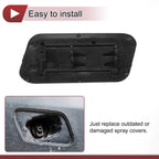 Front Right Washer Nozzle Cover for Mercedes-Benz ML500 (2002-2005) Black 1 x