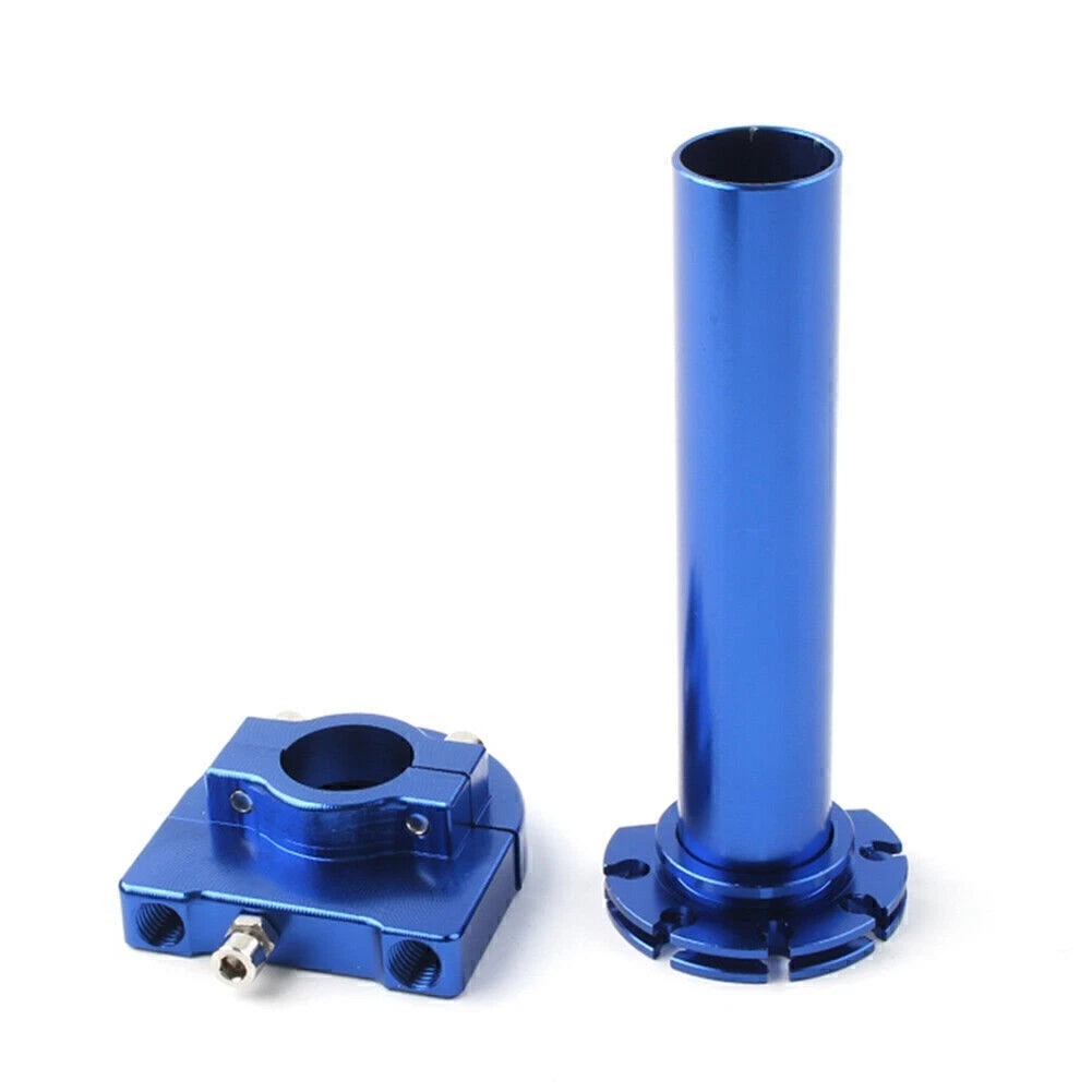7/8" Turn Twist Throttle Handle Bar Throttle Tube Blue for Motorcycle