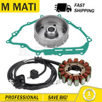 Flywheel Rotor Magneto Stator w/Gasket for Yamaha Grizzly 700 YFM700 (2007–2008)