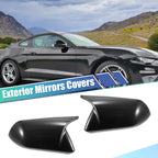 1 Pair Rearview Side Mirror Cover Carbon Fiber for Ford Mustang 