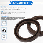 2X Oil Seal Rotary Shaft Seal FKM Rubber 50x68x10mm for Various Models
