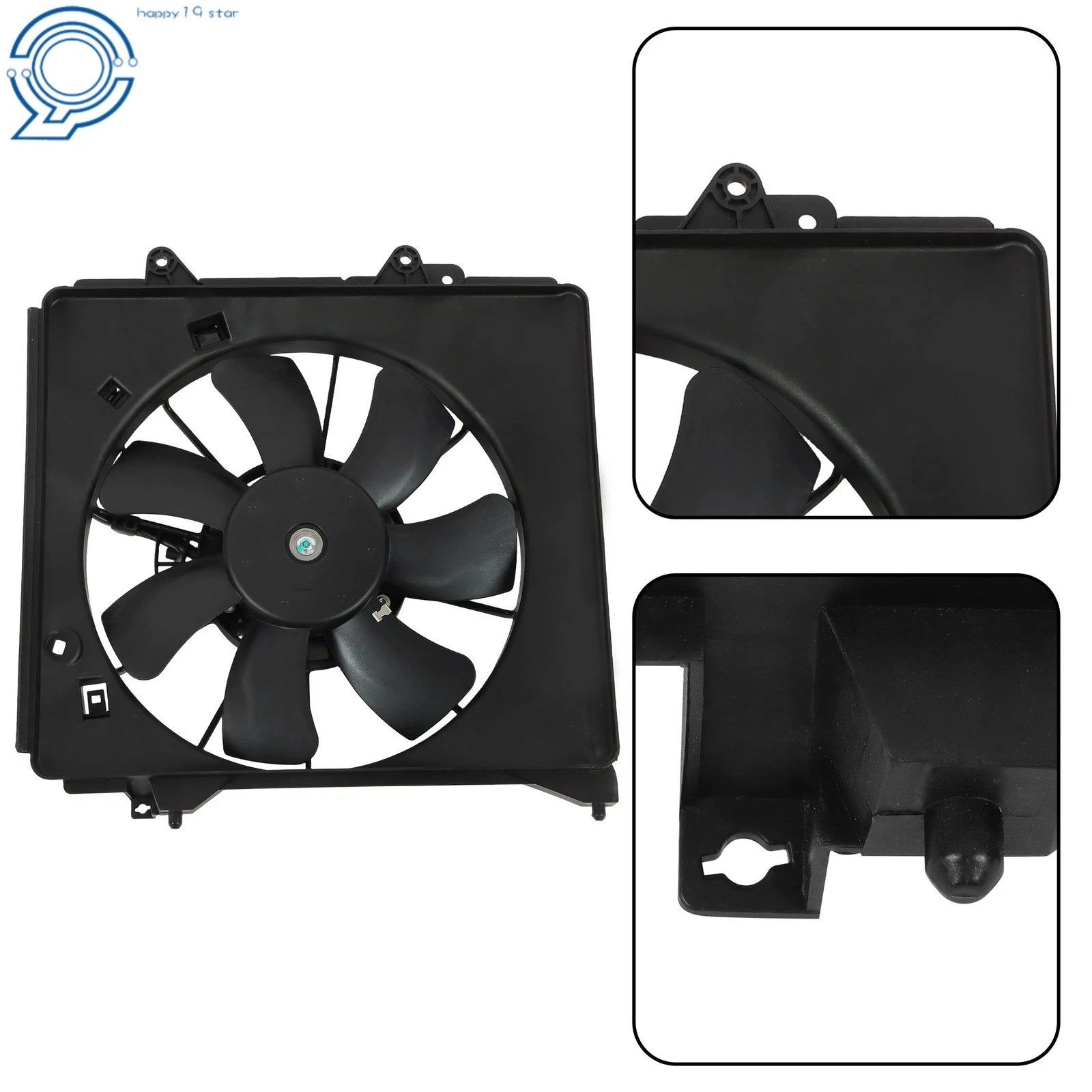 Radiator Condenser Fan Assembly for Honda Fit (2009–2014)