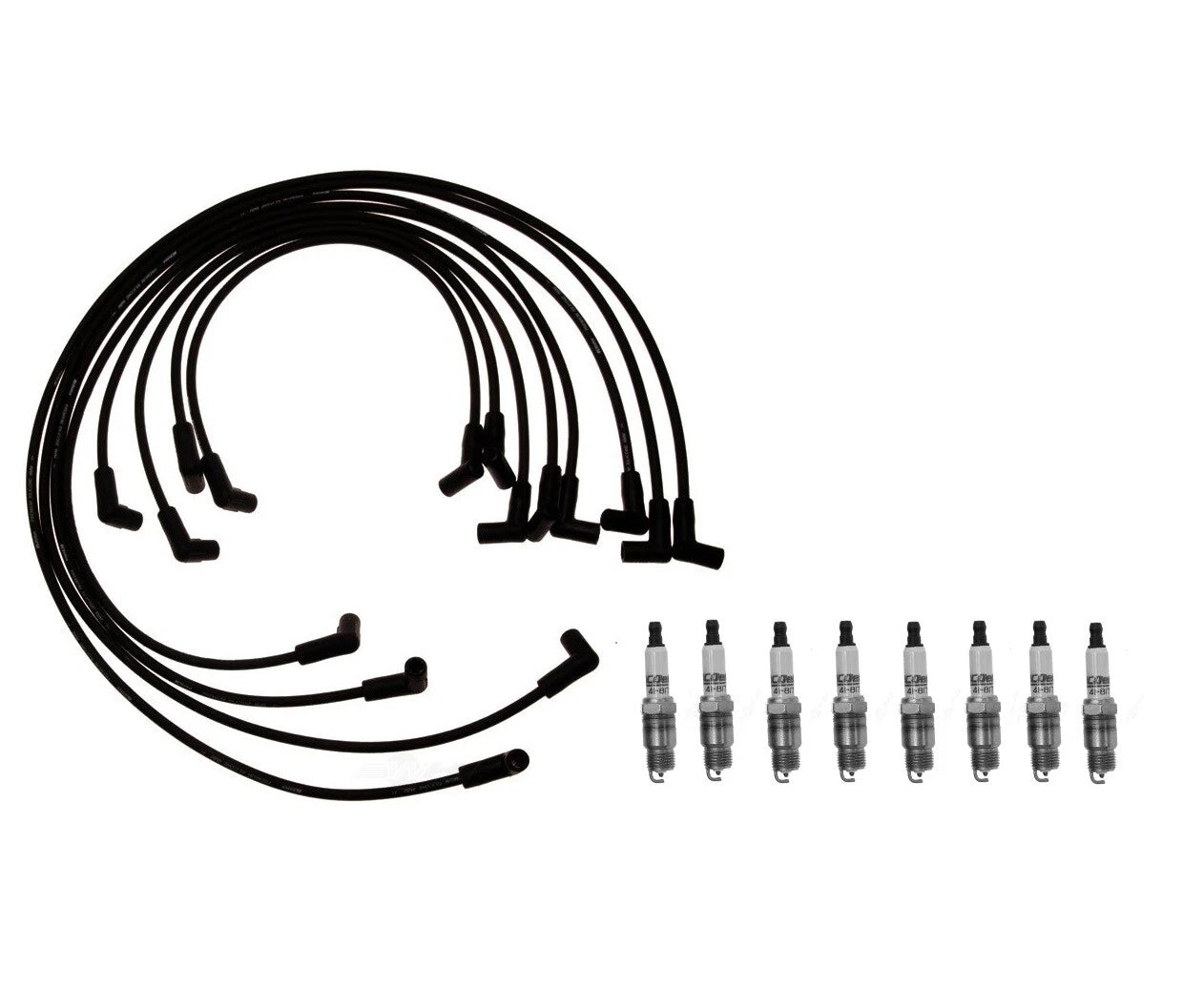 Ignition Wire Set & 8 ACDelco .045" Spark Plugs for Chevy 5.7 V8 (1996–2002)