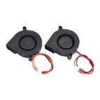 2X Silent Blower Fan for Turbo (DC12V/DC24V) - 5015 Oil Bearing Centrifugal