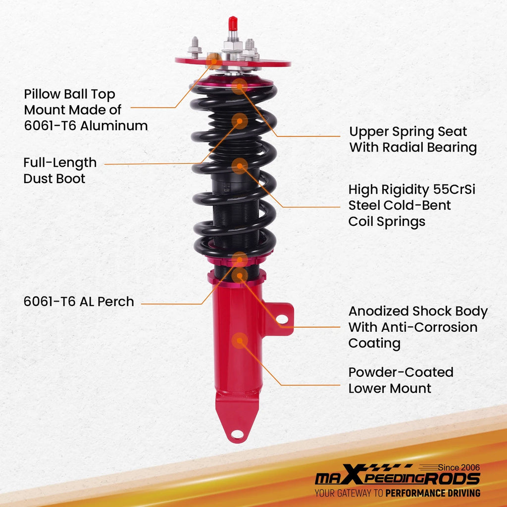 2X Front Coilovers Suspension Kit for Dodge Charger SRT8 (2006–2010) RWD
