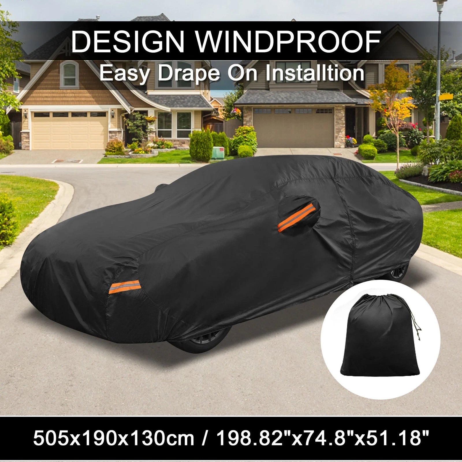 Waterproof Aluminum Film Car Cover for Toyota Mirai Sedan (2016–2023)