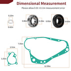 Water Pump Rebuild Clutch Cover Gasket Kit for Suzuki RM250 (1989–1995) 11482-28C01