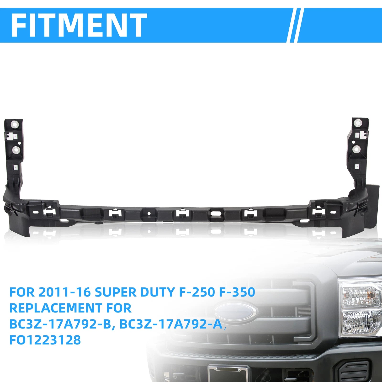 Front Lower Grille Reinforcement Mount Panel for Ford Super Duty (2011–2016)