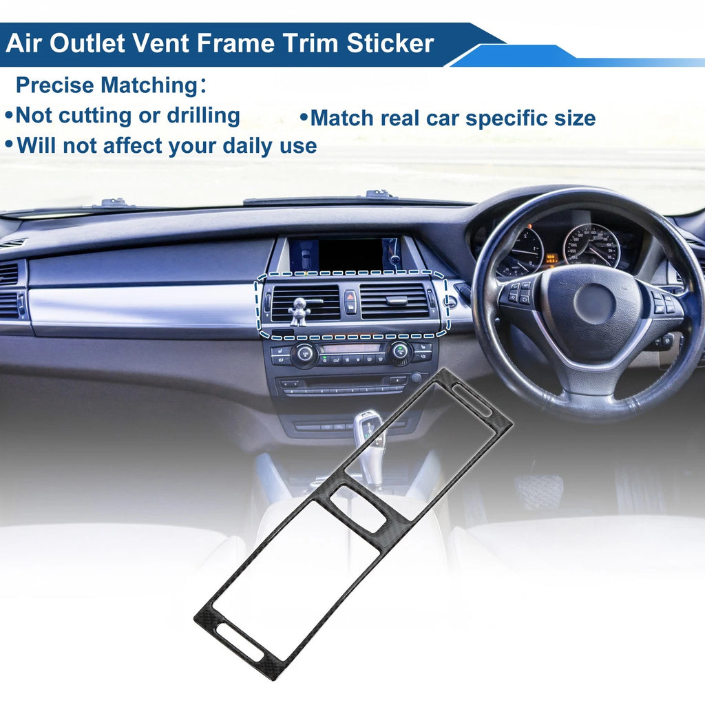 Air Condition Outlet Vent Trim Cover Frame for BMW X5 E70 (2007–2013) Black