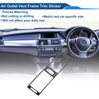 Air Condition Outlet Vent Trim Cover Frame for BMW X5 E70 (2007–2013) Black