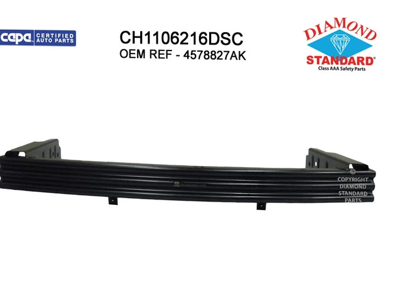 Replacement Steel Rear Bumper Impact Bar for See Compatibility Chart