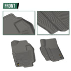 Set of 2 TPE Front Floor Mats for Ram 1500 2500 3500 (1994–2002) All Weather