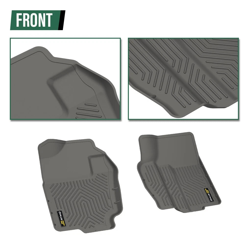 Set of 2 TPE Front Floor Mats for Ram 1500 2500 3500 (1994–2002) All Weather