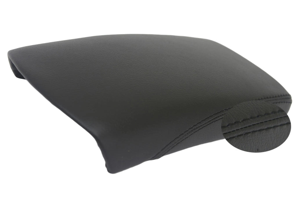 Center Console Armrest Cover for Nissan Rogue (2014–2017) Black Leather