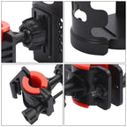 Adjustable Motorcycle Handlebar Drink Cup Holder Mount for ATV Bike Black