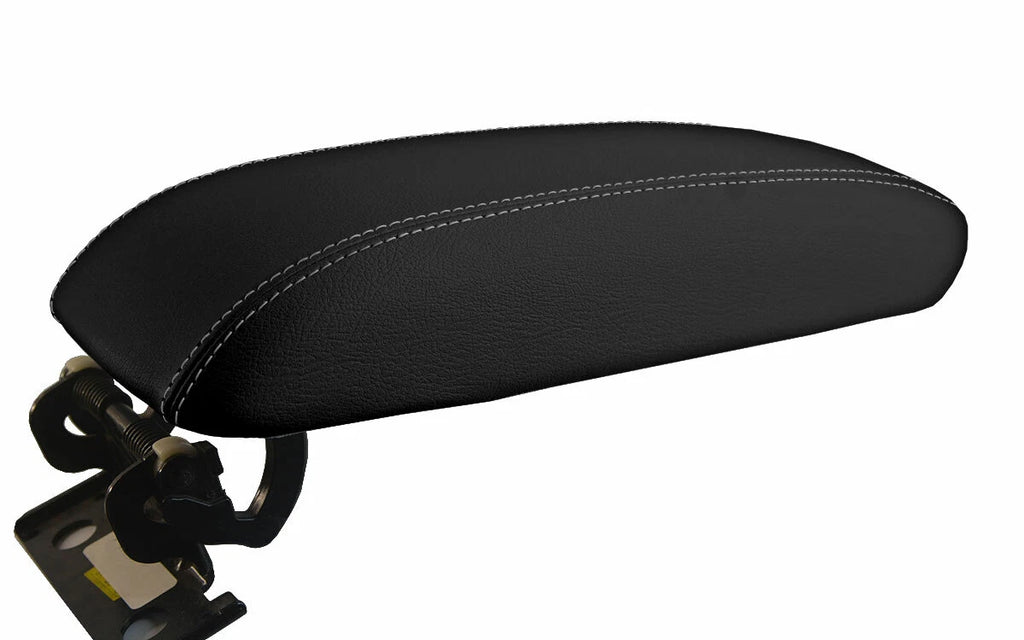 Console Lid Pull Over Cover Leather for Kia Cadenza (2014–2016) Gray Stitch
