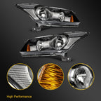 2X Headlight Assembly for Honda Accord (2008–2012)