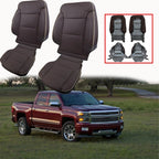 Set of 2 Seat Covers for Chevy Silverado High Country (2014–2019) Brown