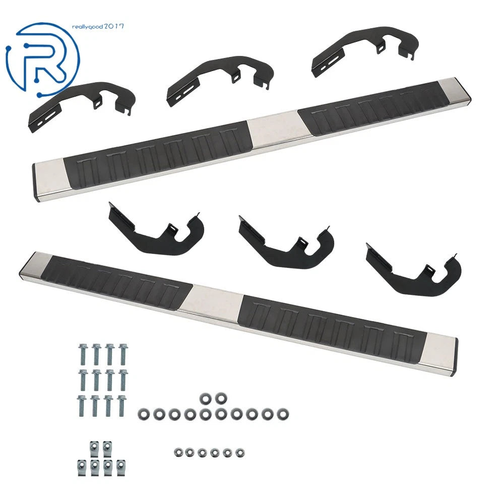 Set of 2 Running Boards for Silverado/Sierra Double Cab (2007-2018)