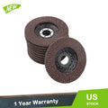 Set of 10 T27 60 Grit Zirconia Flap Discs for Grinding Wheels 4.5”