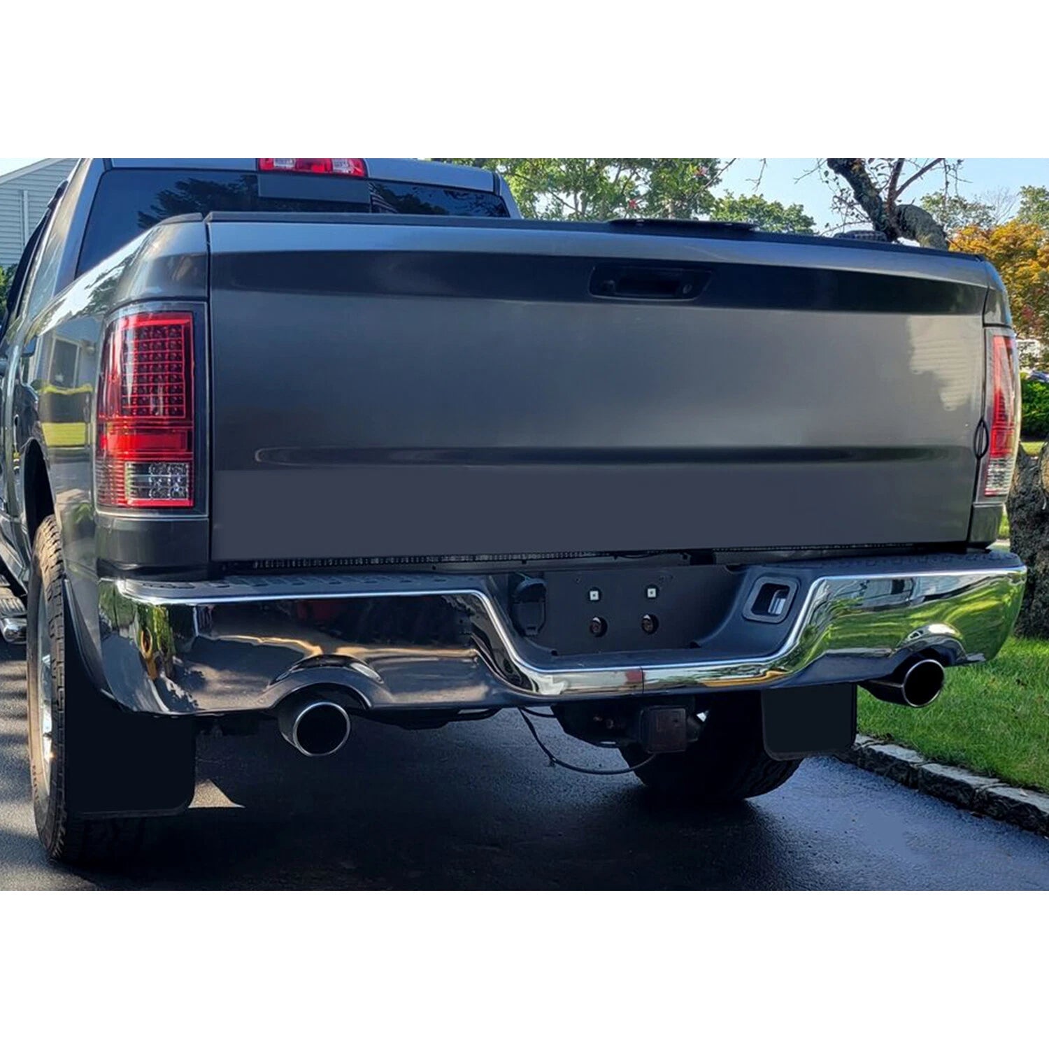 Chrome Rear Step Bumper for Dodge Ram 1500 (2009-2018)
