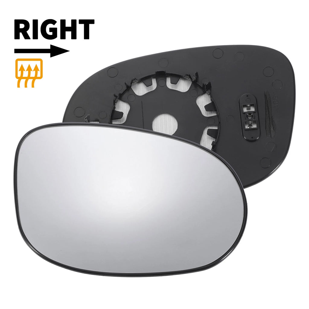 Right Side Heated Convex Mirror Glass for Ford Ka (2008–2017)