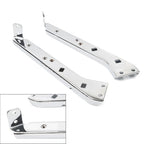 Set of 2 Saddlebag Rail Support Brackets Chrome for Harley Touring (1985–2008)