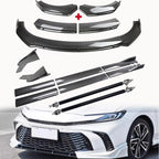 Front Bumper Lip Spoiler Splitter + Side Skirt for Toyota Camry (2018–2023)