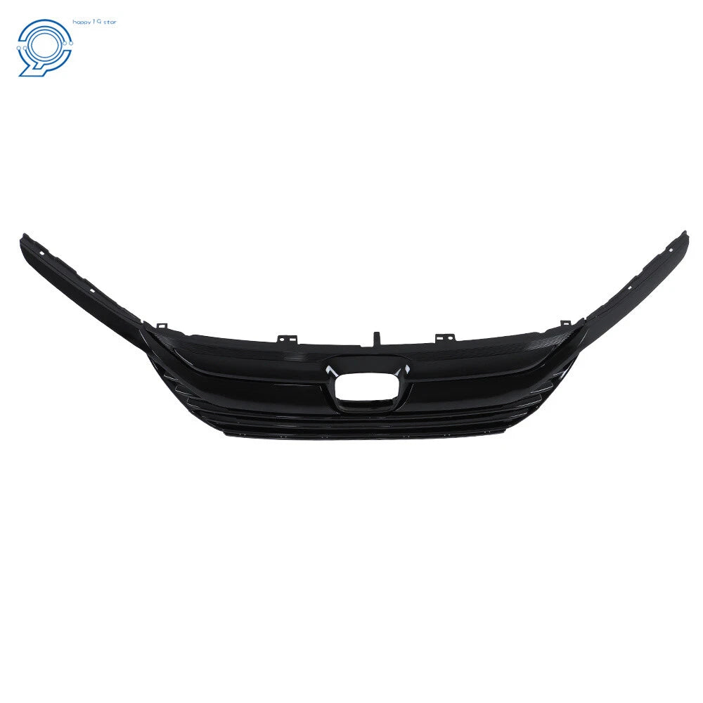 Gloss Black Upper Grille with Headlight Eyelid Molding for Honda Odyssey (2018–2020)