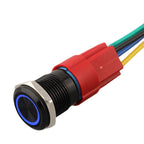 16mm Metal Latching Push Button Switch 12V with LED Light