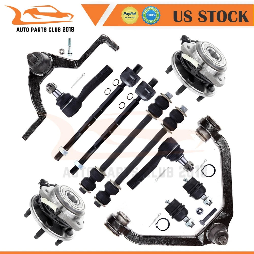 Front Tie Rod End & Wheel Bearing Hub for Ford Explorer Ranger (1995–2009)