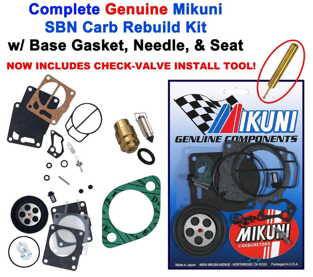 Carb Rebuild Kit for Sea Doo 587 SPI (1993–1996) - Base Gasket & Needle Seat
