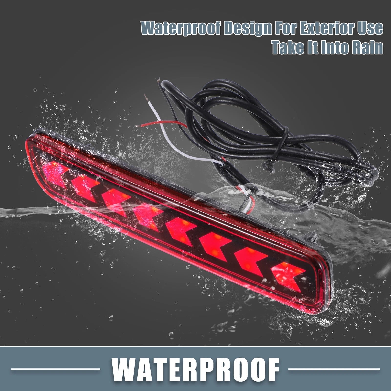 LED Rear Bumper Fog Brake Tail Light for Suzuki SX4 (2007–2014) 1 Pair