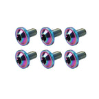 Set of 6 Alloy M6x25mm Torx Head Screws for Motorcycle