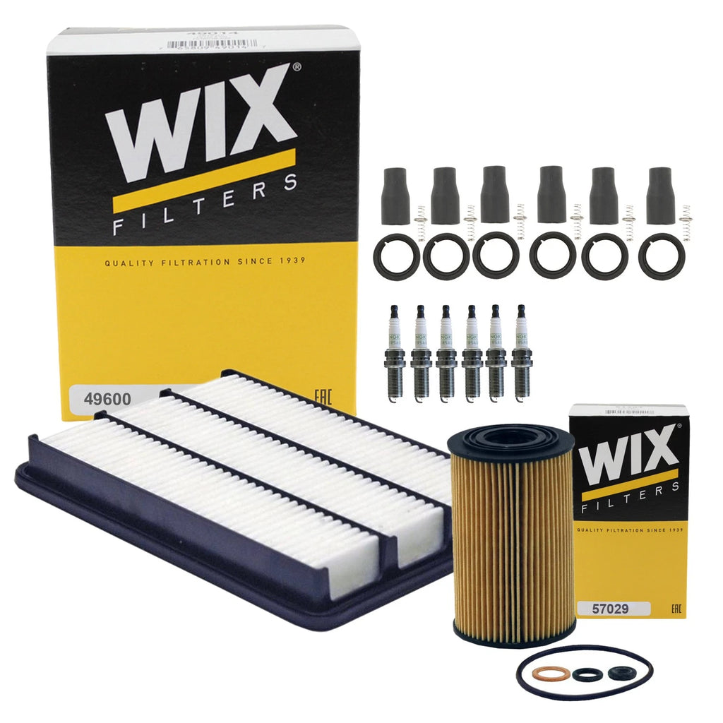 Tune Up Kit with NGK 6 Spark Plugs & Coil Boots for Borrego 3.8L V6 (2009–2019)