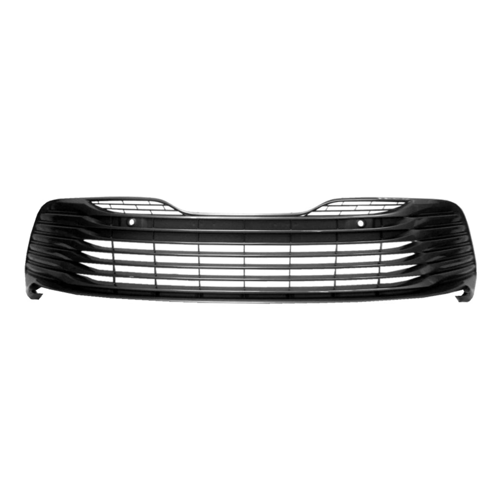 Replacement Gray Polypropylene Front Lower Grille w/Park Assist Sensor Holes