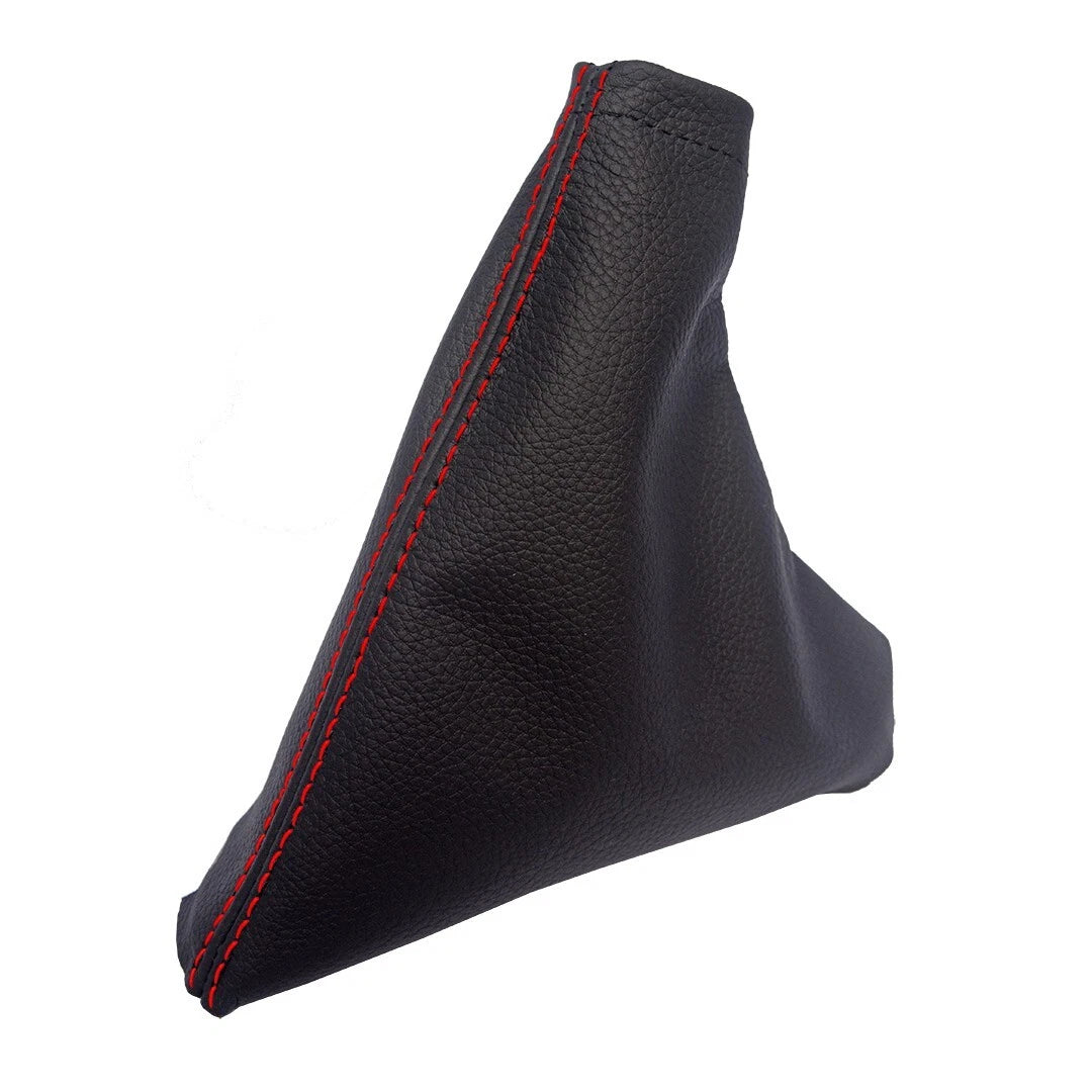E Brake Boot for Land Rover LR2 (2008–2012) - Leather Synthetic, Red Stitch