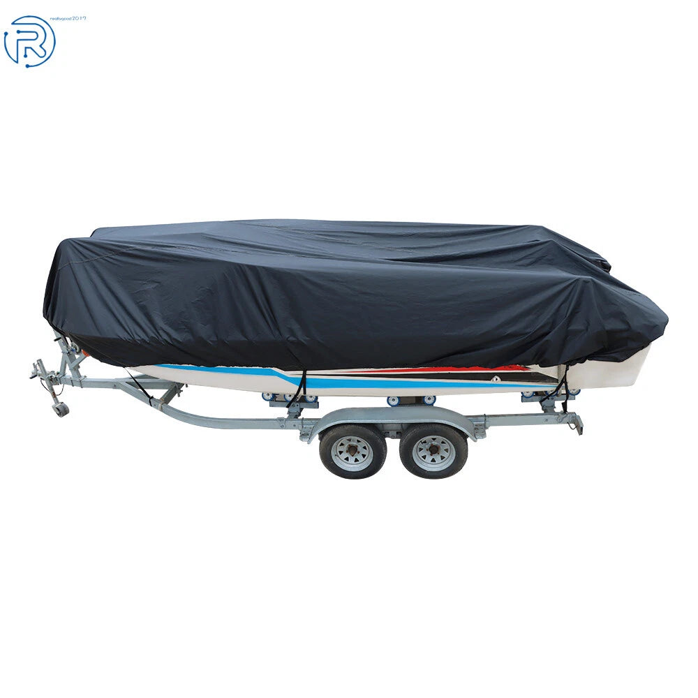 Boat Cover for Trailerable Boats (Heavy Marine Grade Polyester, Waterproof)